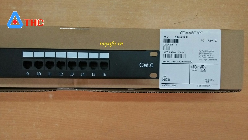 Patch Panel commscope Cat6 16 cổng